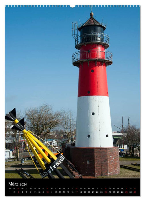 Lighthouses in Europe (CALVENDO Premium Wall Calendar 2024) 