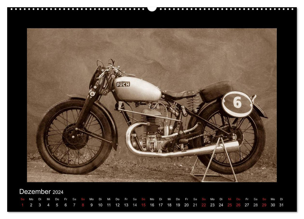 Motorrad Oldtimer aus Österreich (CALVENDO Wandkalender 2024)