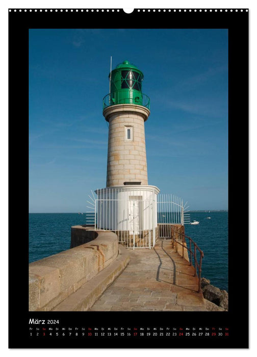 Lighthouses France (CALVENDO Premium Wall Calendar 2024) 