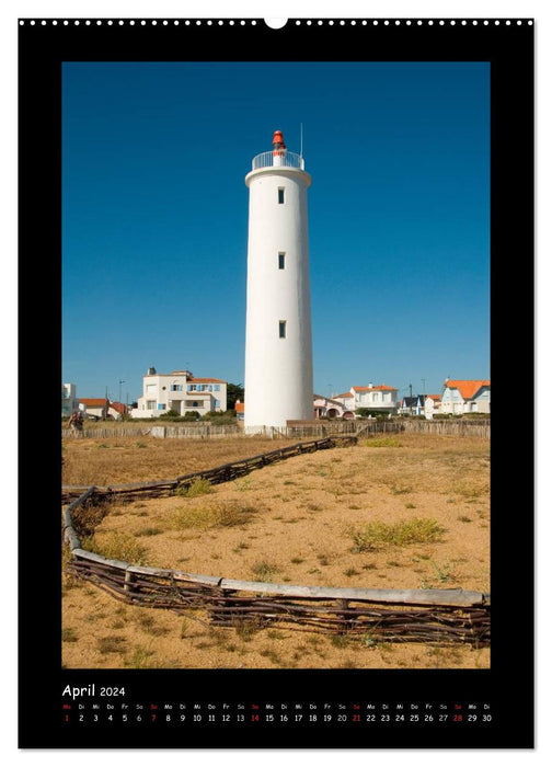 Lighthouses France (CALVENDO Premium Wall Calendar 2024) 