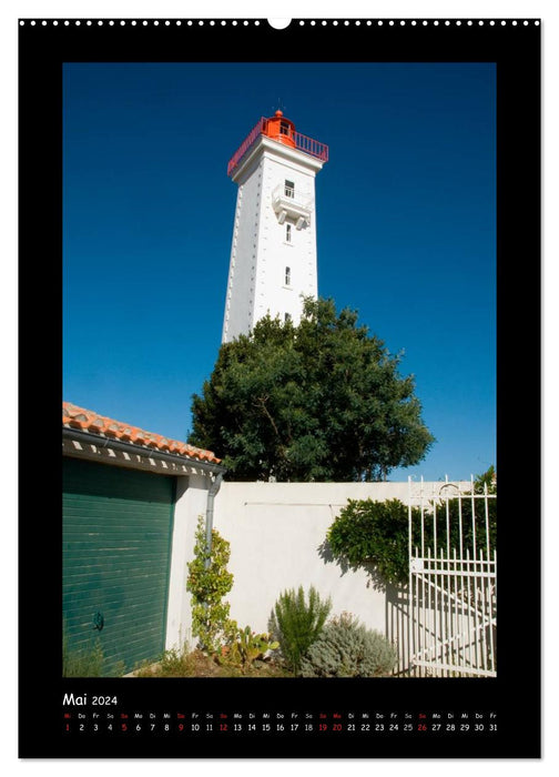 Lighthouses France (CALVENDO Premium Wall Calendar 2024) 