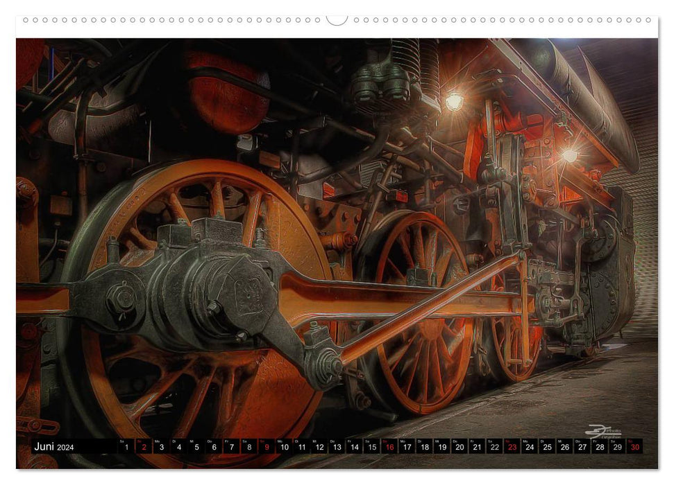 Engine shed treasures (CALVENDO wall calendar 2024) 