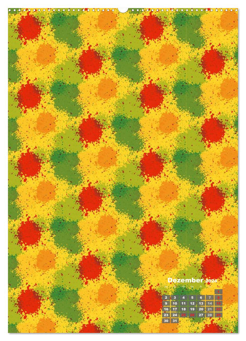Wallpaper designs – structures, patterns and craft templates (CALVENDO wall calendar 2024) 