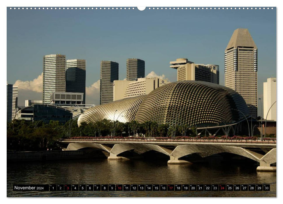 Singapur (CALVENDO Premium Wandkalender 2024)