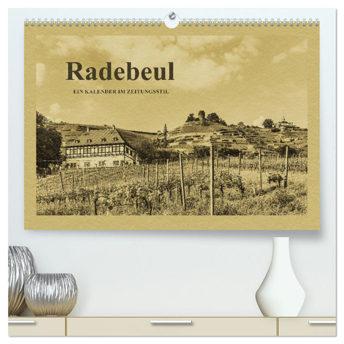 Radebeul - A calendar in newspaper style (CALVENDO Premium Wall Calendar 2024) 