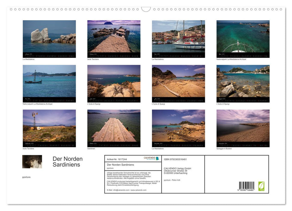 The north of Sardinia (CALVENDO wall calendar 2024) 