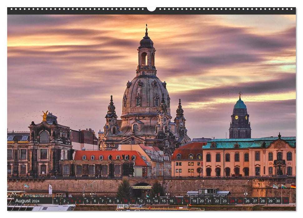 Dresden - Die Frauenkirche (CALVENDO Wandkalender 2024)