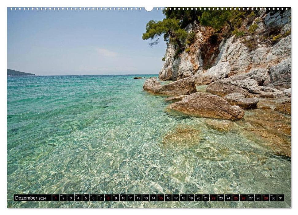 Skiathos + Skopelos (CALVENDO Premium Wall Calendar 2024) 