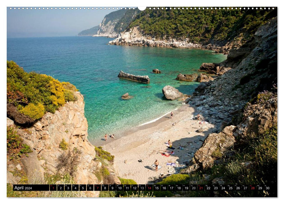 Skiathos + Skopelos (CALVENDO Premium Wall Calendar 2024) 