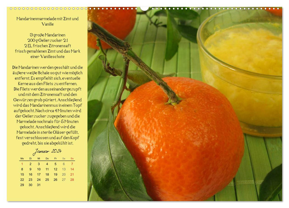 Ach, sind die süß! Rezepte zu Konfitüren, Fruchtaufstrichen und Gelees (CALVENDO Wandkalender 2024)