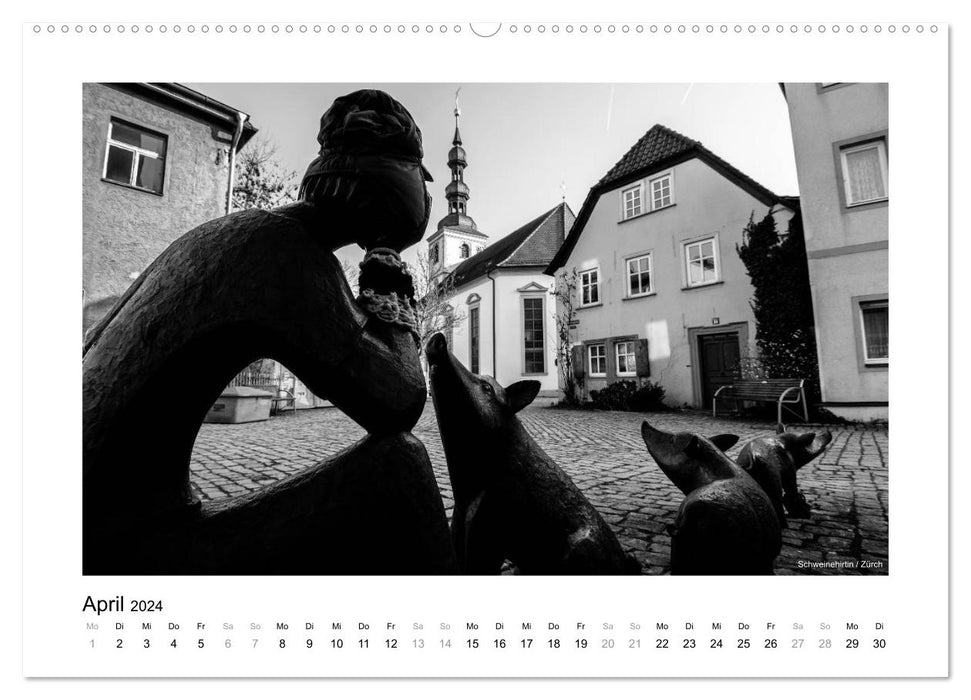 Schweinfurt schwarzweiß (CALVENDO Wandkalender 2024)