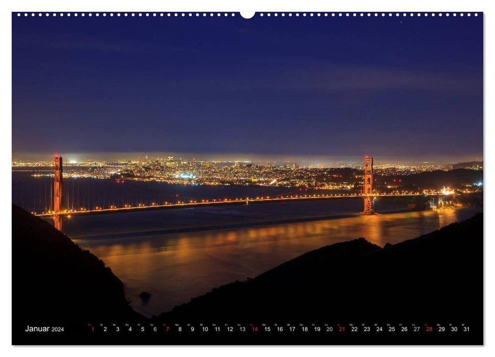 Golden Gate Bridge (CALVENDO Premium Wandkalender 2024)