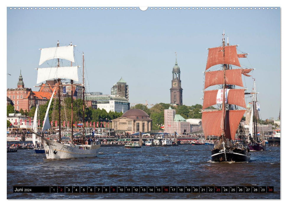 Hansestadt Hamburg (CALVENDO Premium Wandkalender 2024)
