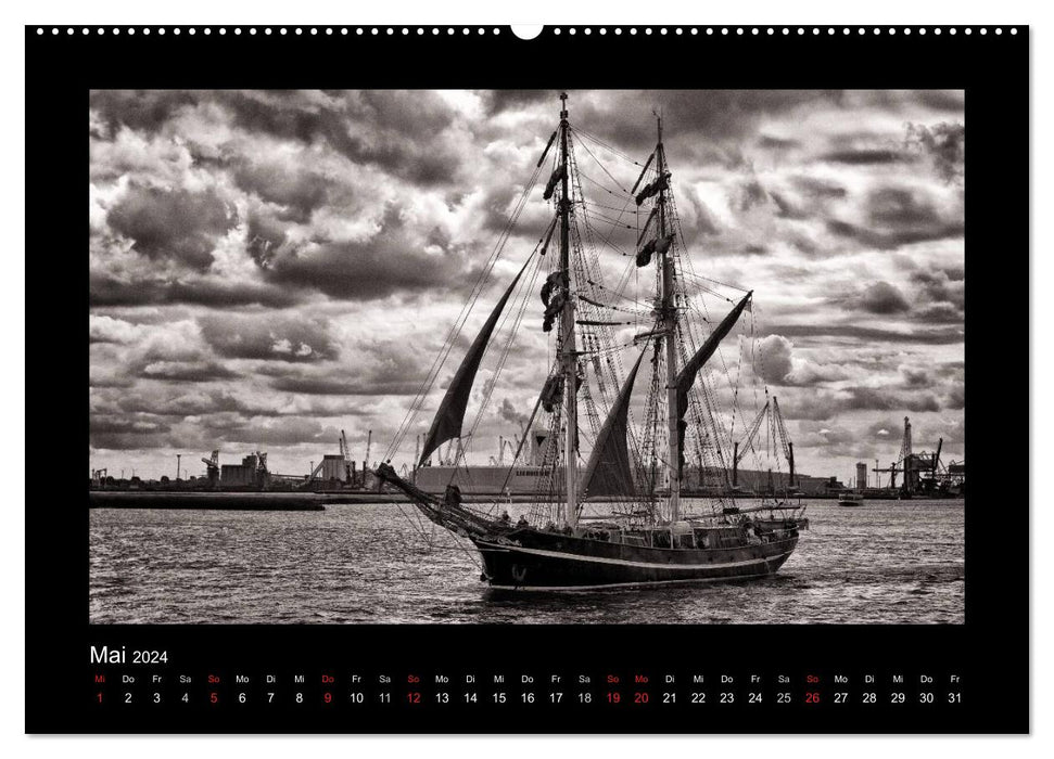 Segelschiffe auf der Ostsee (CALVENDO Wandkalender 2024)