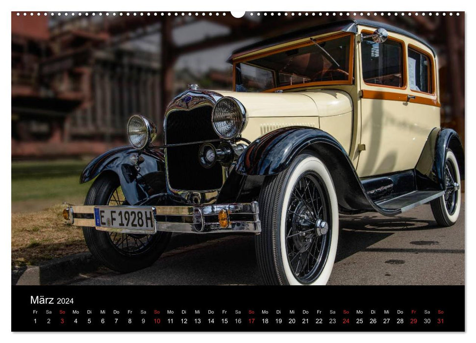 Faszination Oldtimer und Autolegenden (CALVENDO Premium Wandkalender 2024)