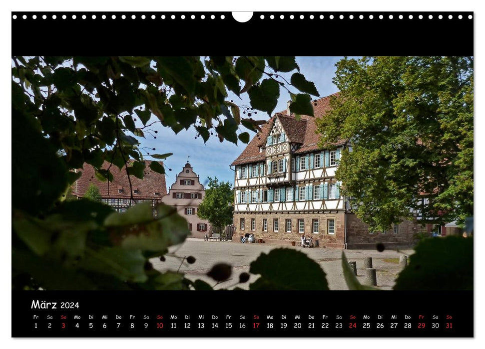 Kloster Maulbronn - Neues Leben hinter alten Mauern (CALVENDO Wandkalender 2024)