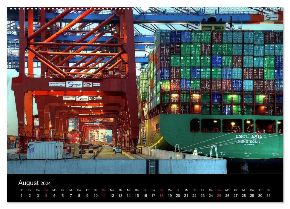 Hamburger Hafen (CALVENDO Premium Wandkalender 2024)