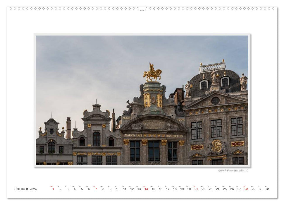 Emotionale Momente: Brüssel - Hauptstadt Europas (CALVENDO Premium Wandkalender 2024)