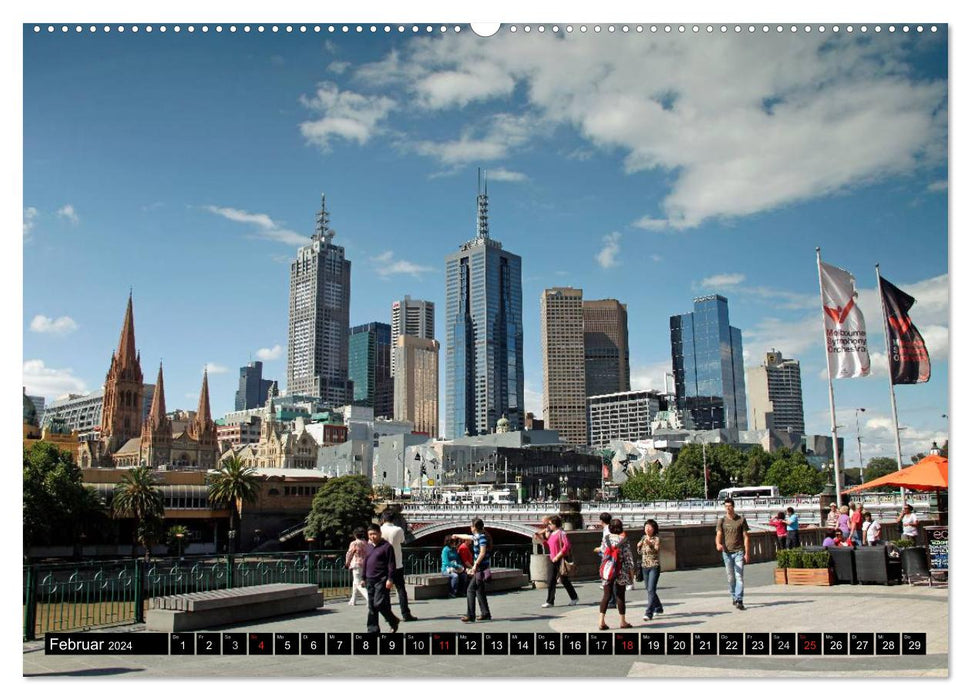 Melbourne (CALVENDO Wandkalender 2024)