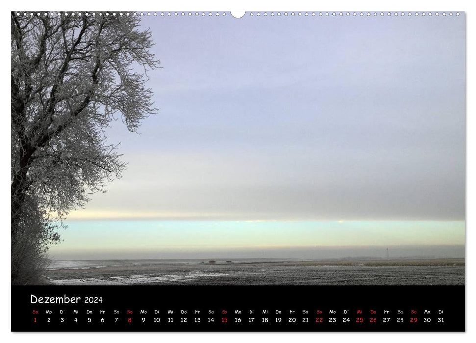 Ostfriesland - Land und Wetter (CALVENDO Premium Wandkalender 2024)
