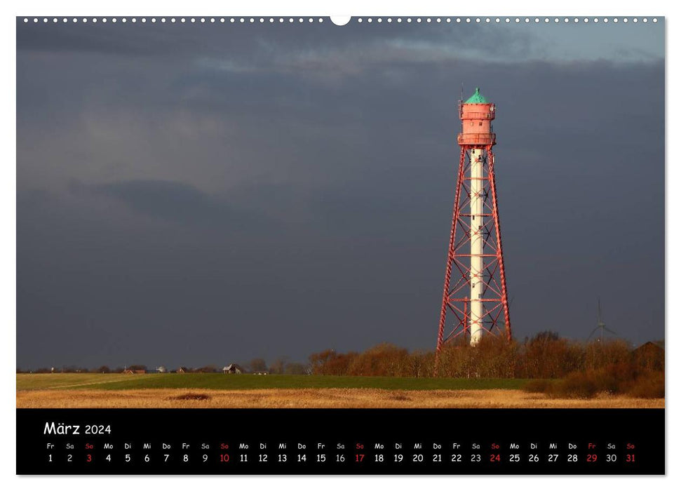 Ostfriesland - Land und Wetter (CALVENDO Premium Wandkalender 2024)