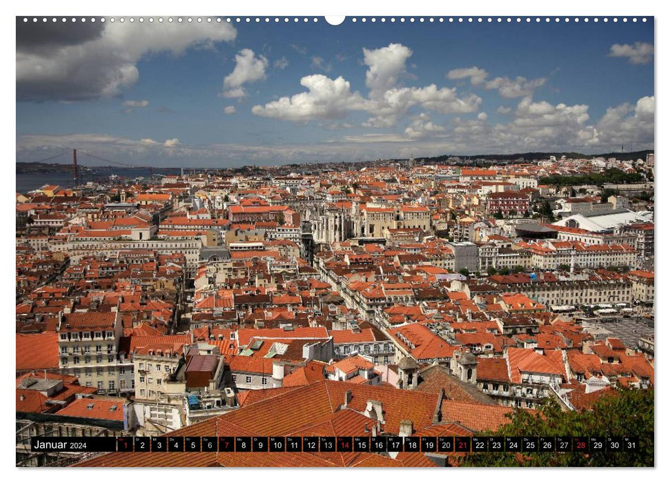 Lisbonne - Portugal (Calvendo Premium Calendrier mural 2024) 