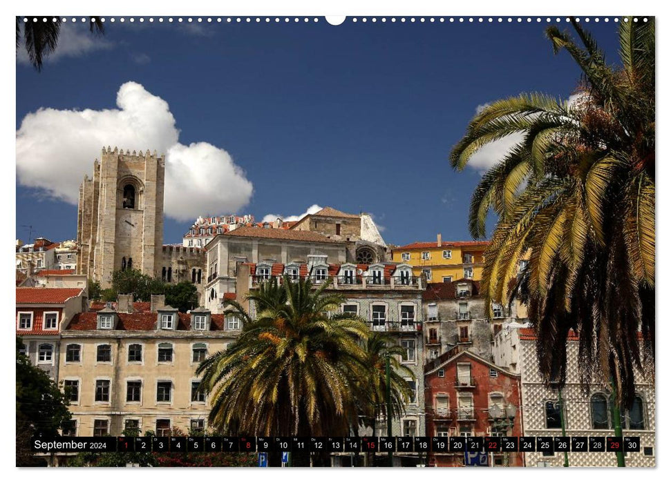 Lissabon - Portugal (CALVENDO Premium Wandkalender 2024)