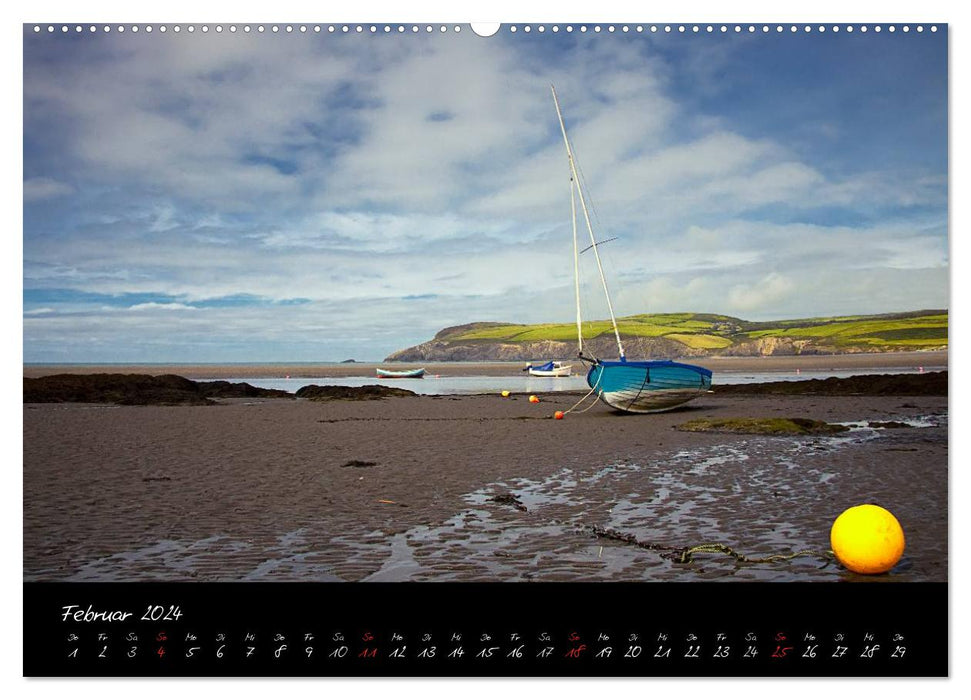 Pays de Galles – Chemin côtier du Pembrokeshire (Calvendo Premium Calendrier mural 2024) 