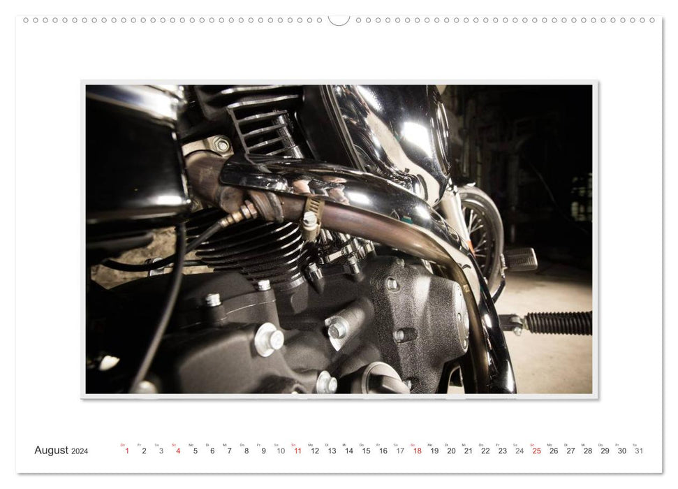 Emotionale Momente: Harley Davidson - Wide Glide / CH-Version (CALVENDO Wandkalender 2024)