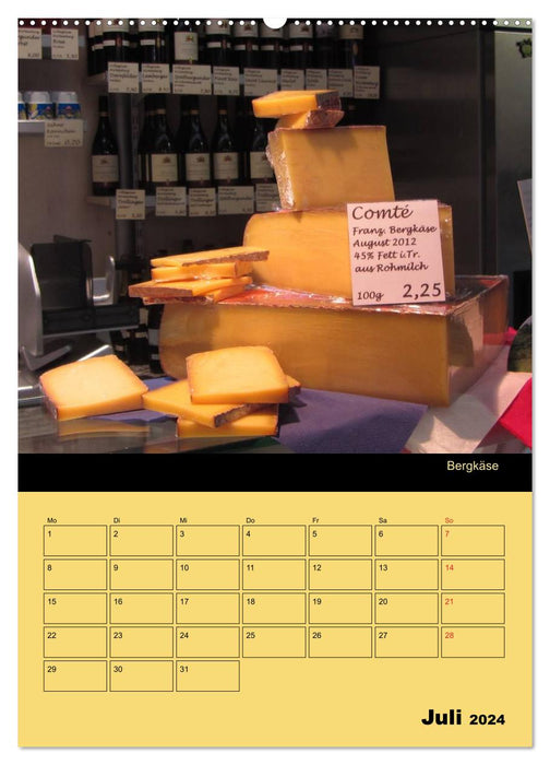 Tous les fromages / Planificateur (Calendrier mural CALVENDO 2024) 