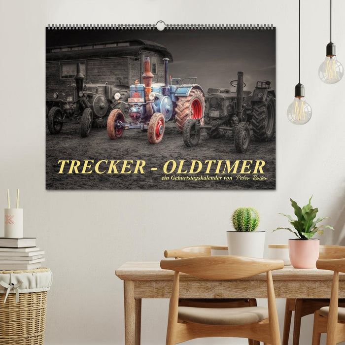 Trecker - Oldtimer / Geburtstagskalender (CALVENDO Wandkalender 2024)