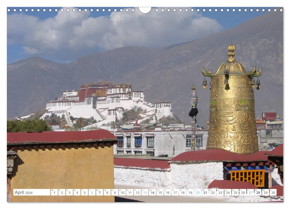 Tibet (Calendrier mural CALVENDO 2024) 