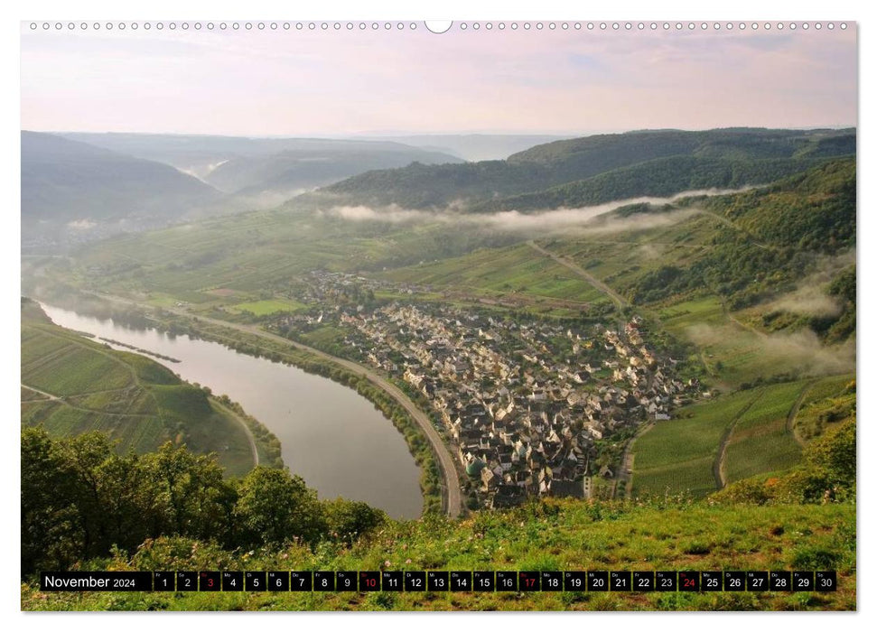 Le long de la Moselle (Calendrier mural CALVENDO Premium 2024) 