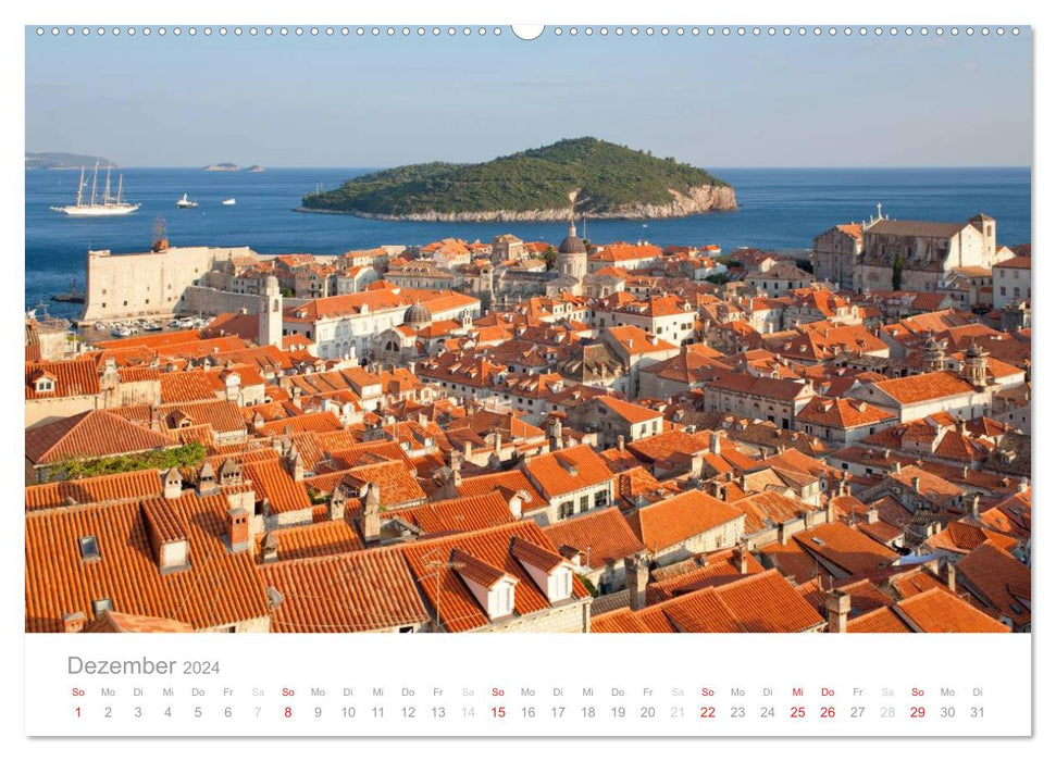 Kroatische Adriaküste (CALVENDO Wandkalender 2024)