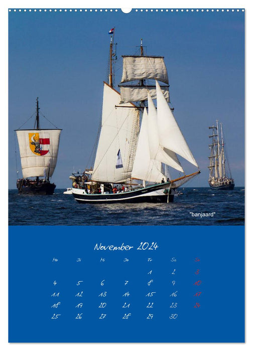Unter Segeln (CALVENDO Wandkalender 2024)