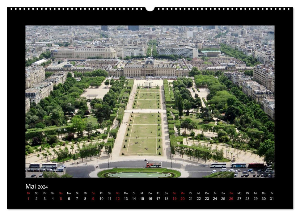 Paris from above (CALVENDO Premium Wall Calendar 2024) 