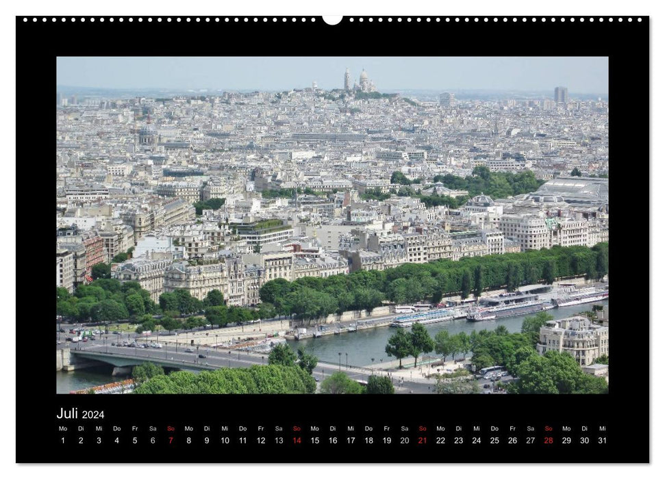 Paris von oben (CALVENDO Premium Wandkalender 2024)