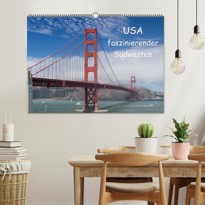 USA - fascinante version sud-ouest / CH (calendrier mural CALVENDO 2024) 