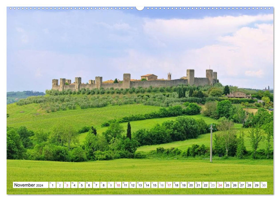 Toscane - Bâtiments magnifiques (Calendrier mural CALVENDO 2024) 