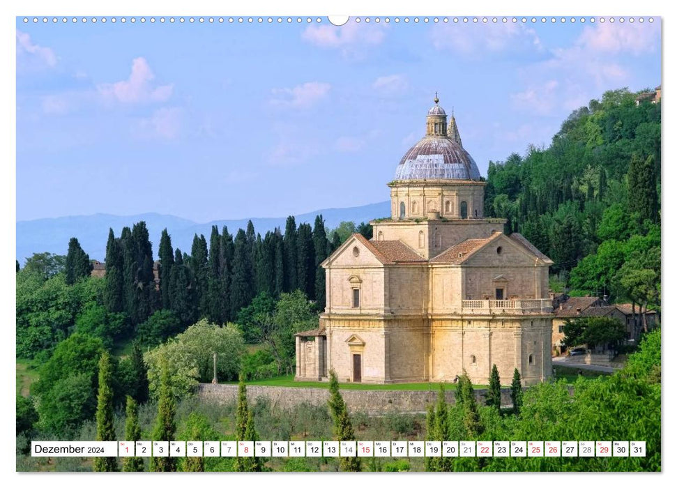 Toscane - Bâtiments magnifiques (Calendrier mural CALVENDO 2024) 