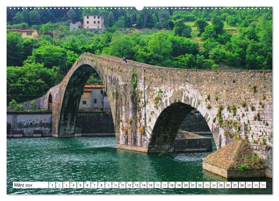 Toscane - Bâtiments magnifiques (Calendrier mural CALVENDO 2024) 