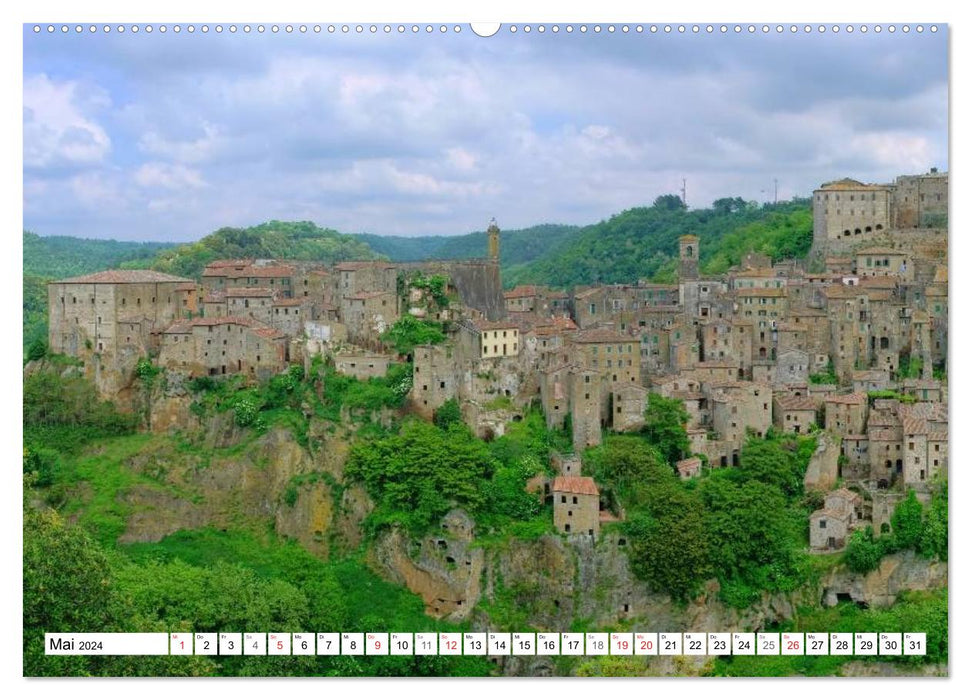 Toscane - Bâtiments magnifiques (Calendrier mural CALVENDO 2024) 