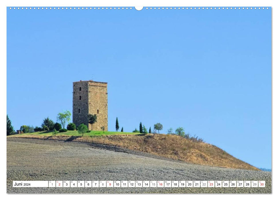 Toscane - Bâtiments magnifiques (Calendrier mural CALVENDO 2024) 