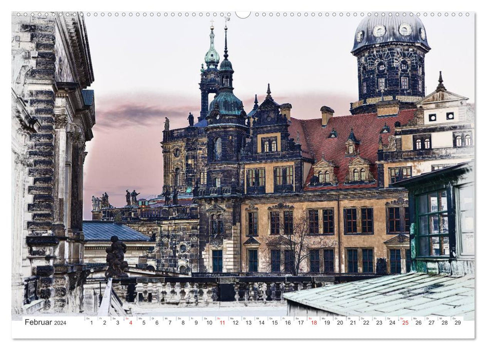 Dresden / City of Dreams (CALVENDO Premium Wall Calendar 2024) 