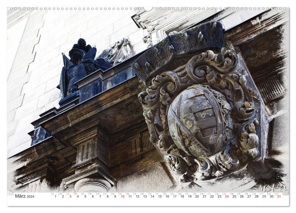 Dresden / City of Dreams (CALVENDO Premium Wandkalender 2024)