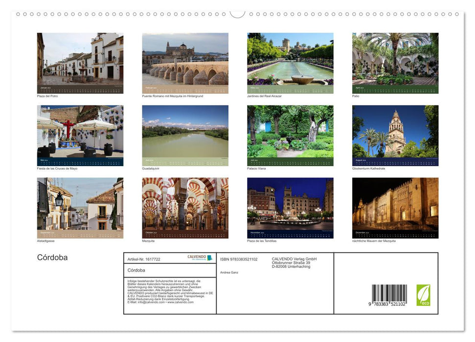 Córdoba (CALVENDO Premium Wall Calendar 2024) 