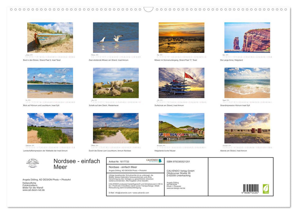 Nordsee - einfach Meer (CALVENDO Wandkalender 2024)