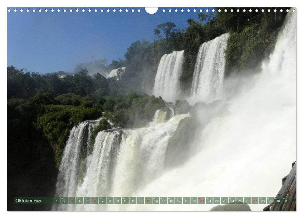 Mon Amérique du Sud, mon Iguazu (Calendrier mural CALVENDO 2024) 