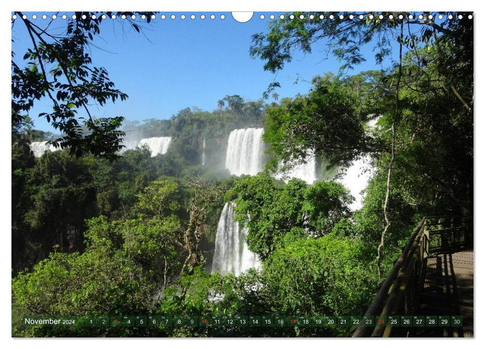 Mon Amérique du Sud, mon Iguazu (Calendrier mural CALVENDO 2024) 
