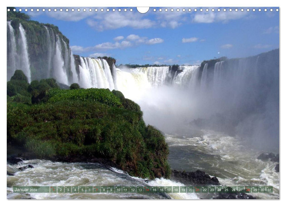 Mon Amérique du Sud, mon Iguazu (Calendrier mural CALVENDO 2024) 